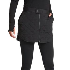 Athleta Black Quilted Mini Skirt